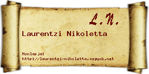 Laurentzi Nikoletta névjegykártya